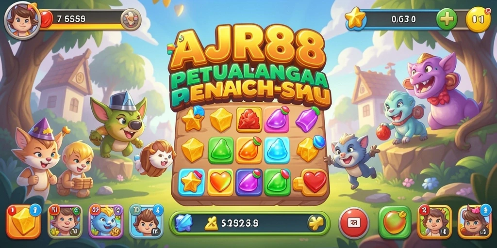 Tampilkan gameplay seru AJR88 dengan tantangan Match-3.