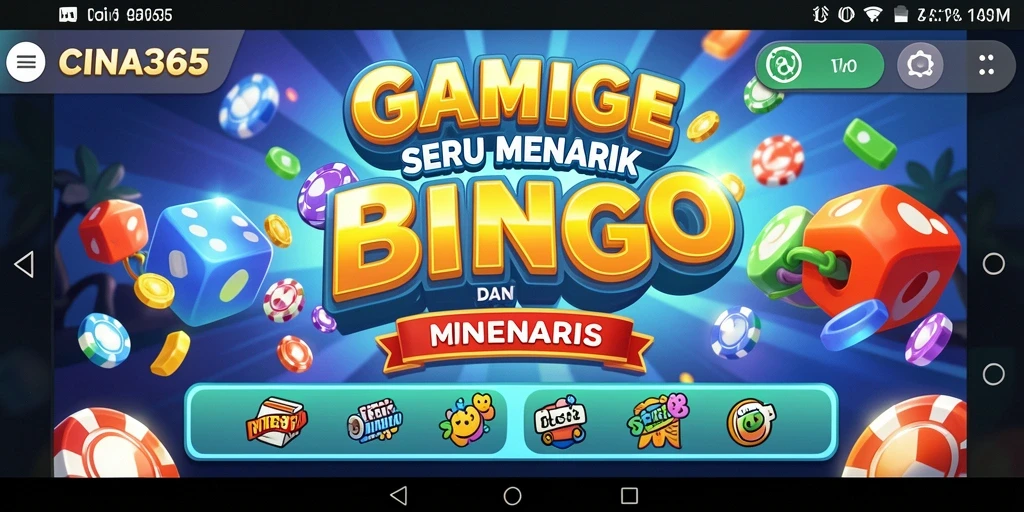 Tampilan gameplay Bingo yang menarik di CINA365.