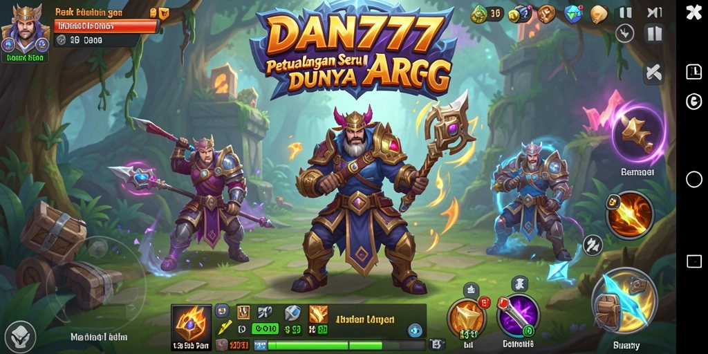Tampilan gameplay DAN777 yang memukau dalam petualangan ARPG.