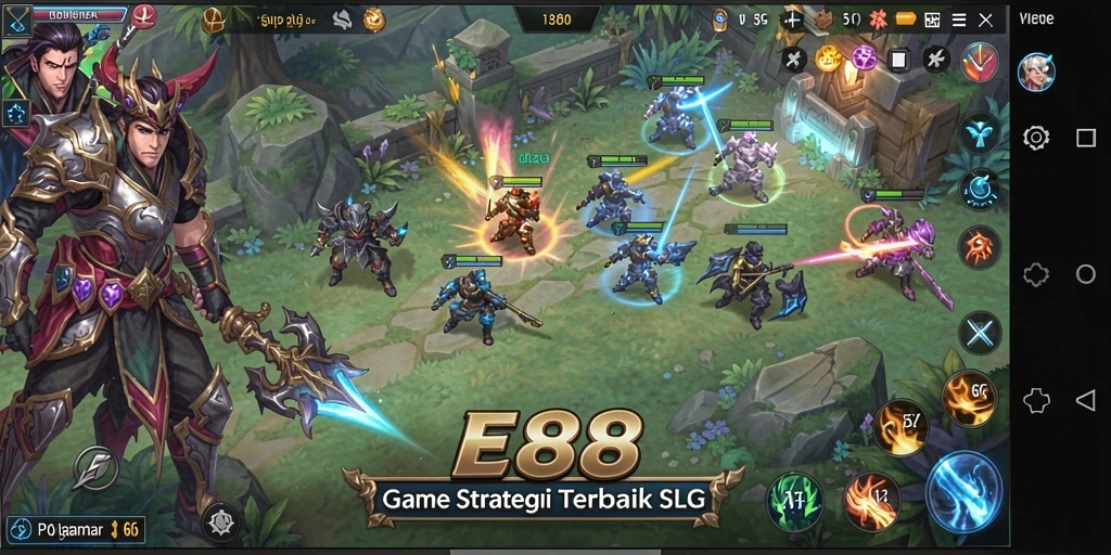 Tampilan memukau dari gameplay E88 yang penuh strategi.
