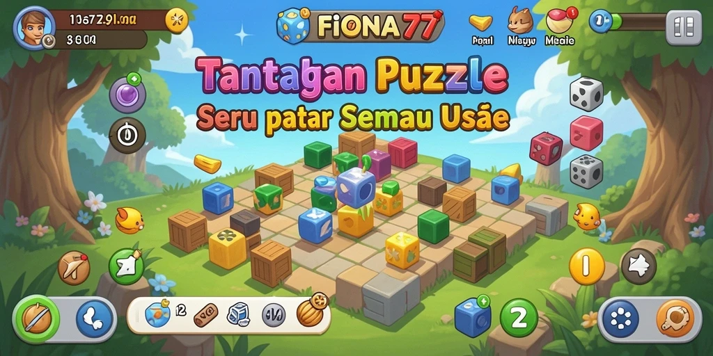 Gameplay seru dari FIONA77 dengan berbagai teka-teki menantang.