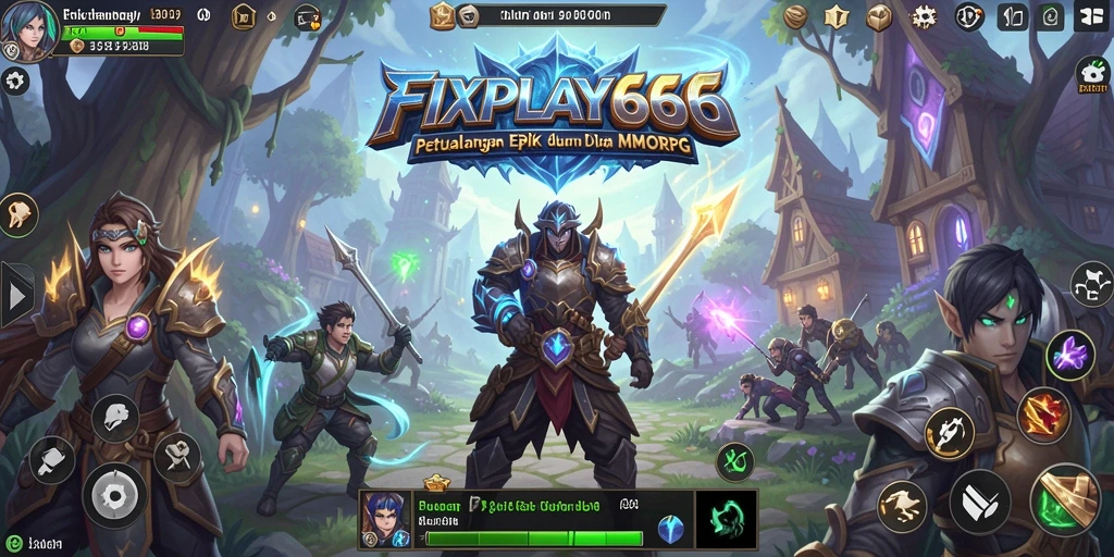 Tampilan gameplay FIXPLAY666 yang seru dalam dunia MMORPG.