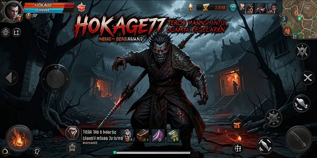 Gameplay HOKAGE77 menunjukkan suasana mencekam dan menegangkan.