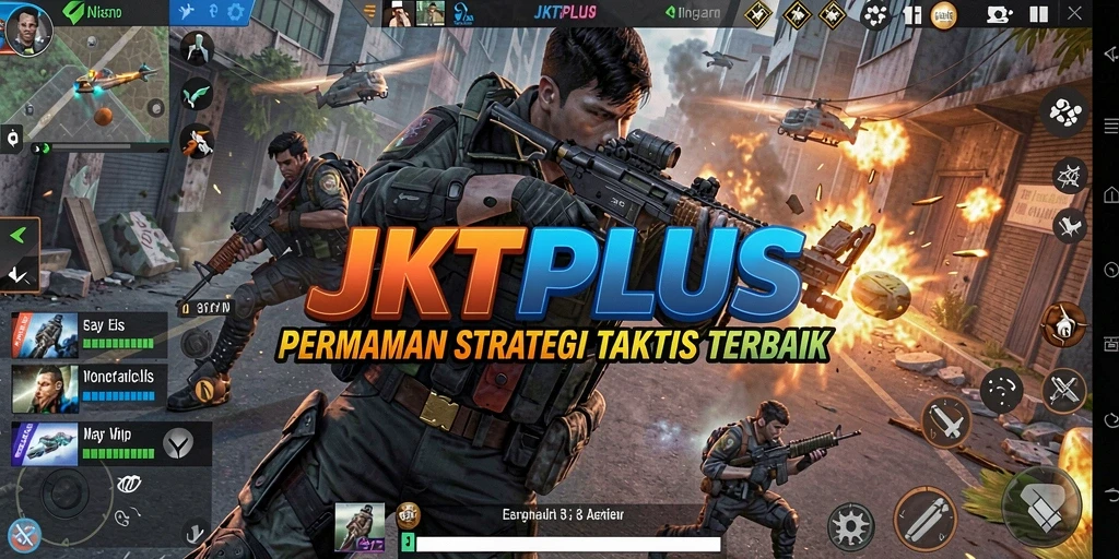 Tampilan gameplay strategi yang menarik dan interaktif di JKTPLUS.