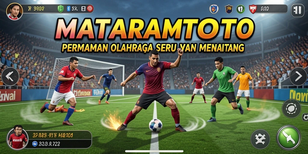 Tangkapan layar MATARAMTOTO menampilkan aksi seru dari gameplay olahraga.
