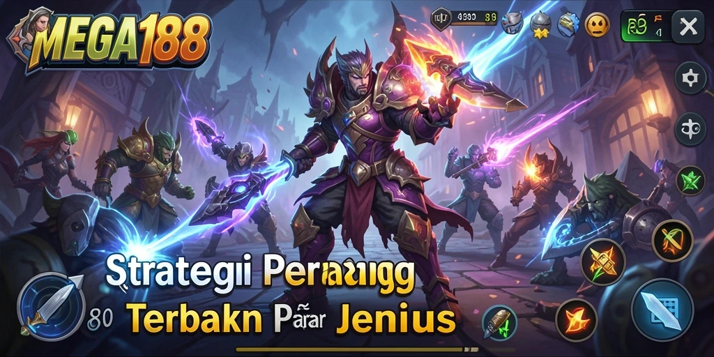 Tampilan gameplay MEGA188 dengan strategi yang mendebarkan.