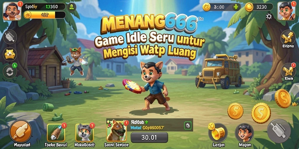 Tangkapan layar MENANG666 menampilkan grafik menarik dari gameplay Idle.