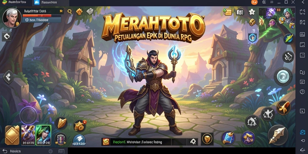 Gameplay MERAHTOTO yang menarik dan penuh aksi di dunia RPG.