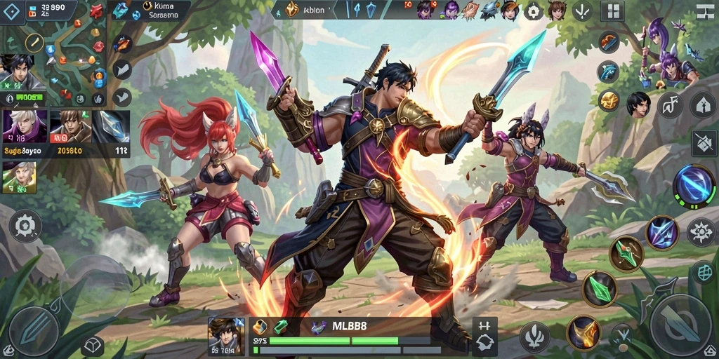 Tampilan gameplay dari <strong>MLBB8</strong> yang penuh aksi dan tantangan.