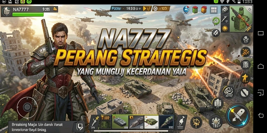 Tampilan menarik dari gameplay strategis di NA777.