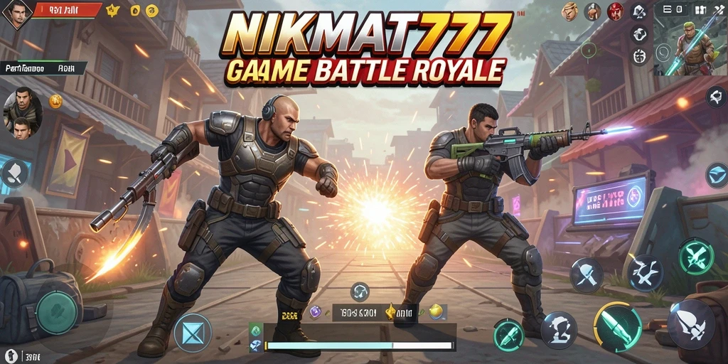 Gameplay Battle Royale NIKMAT777 yang intens dan seru.