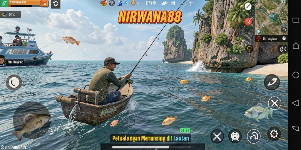 Tampilan gameplay NIRWANA88 yang mendebarkan saat memancing.