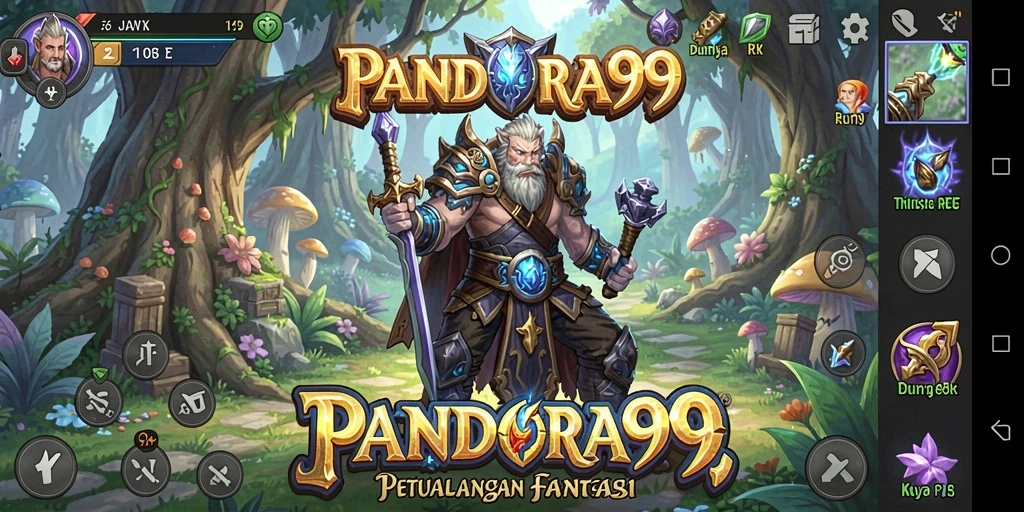 Tampilan menarik dari gameplay RPG PANDORA99 yang seru.
