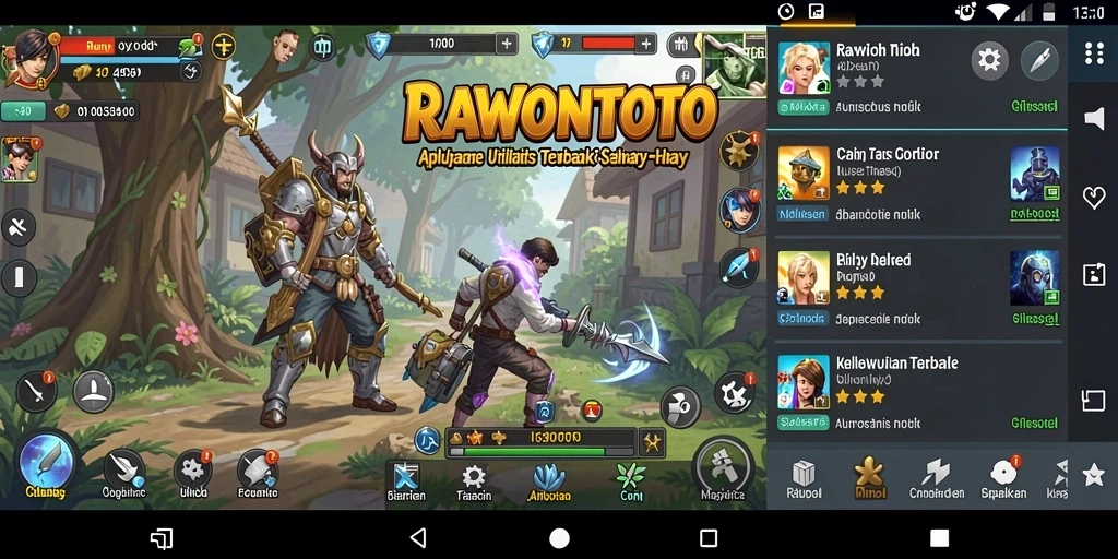 Screenshot utama RAWONTOTO menunjukkan kemudahan penggunaan aplikasi Utility.