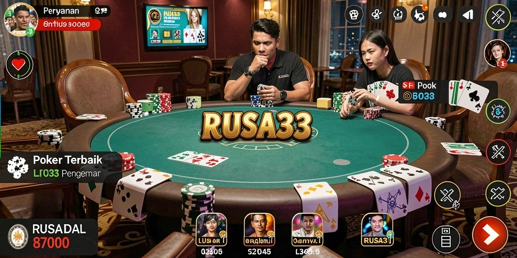 Tampilan menarik dalam permainan Poker RUSA33 dengan grafik yang luar biasa.