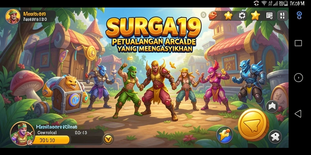 Gameplay seru dan menantang dalam SURGA19 saat menjelajahi level.