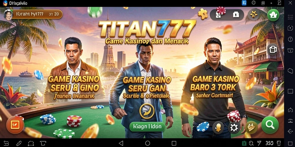 Tampilan gameplay Kasino yang mendebarkan di TITAN777.