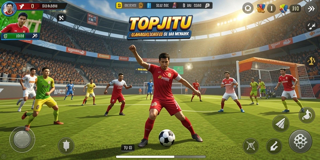 Tampilan gameplay seru dalam olahraga kompetitif.