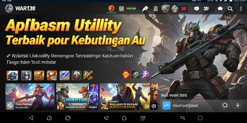 Tampilan antarmuka WAR138 yang sederhana dan efisien.